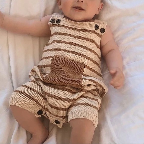 Knit Bodysuit Romper - Picture 1 of 5
